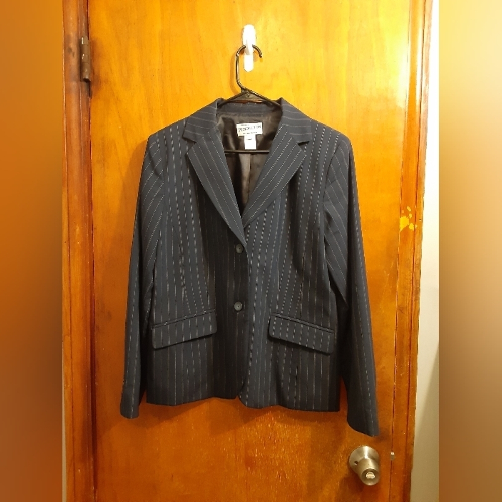 Pendleton Women's Career Black Stripe Wool Blazer